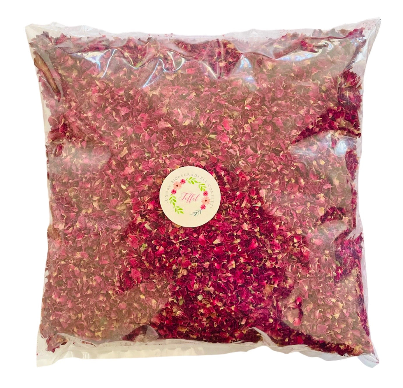 Luxury Wedding Confetti - Dried Rose Petals - Red