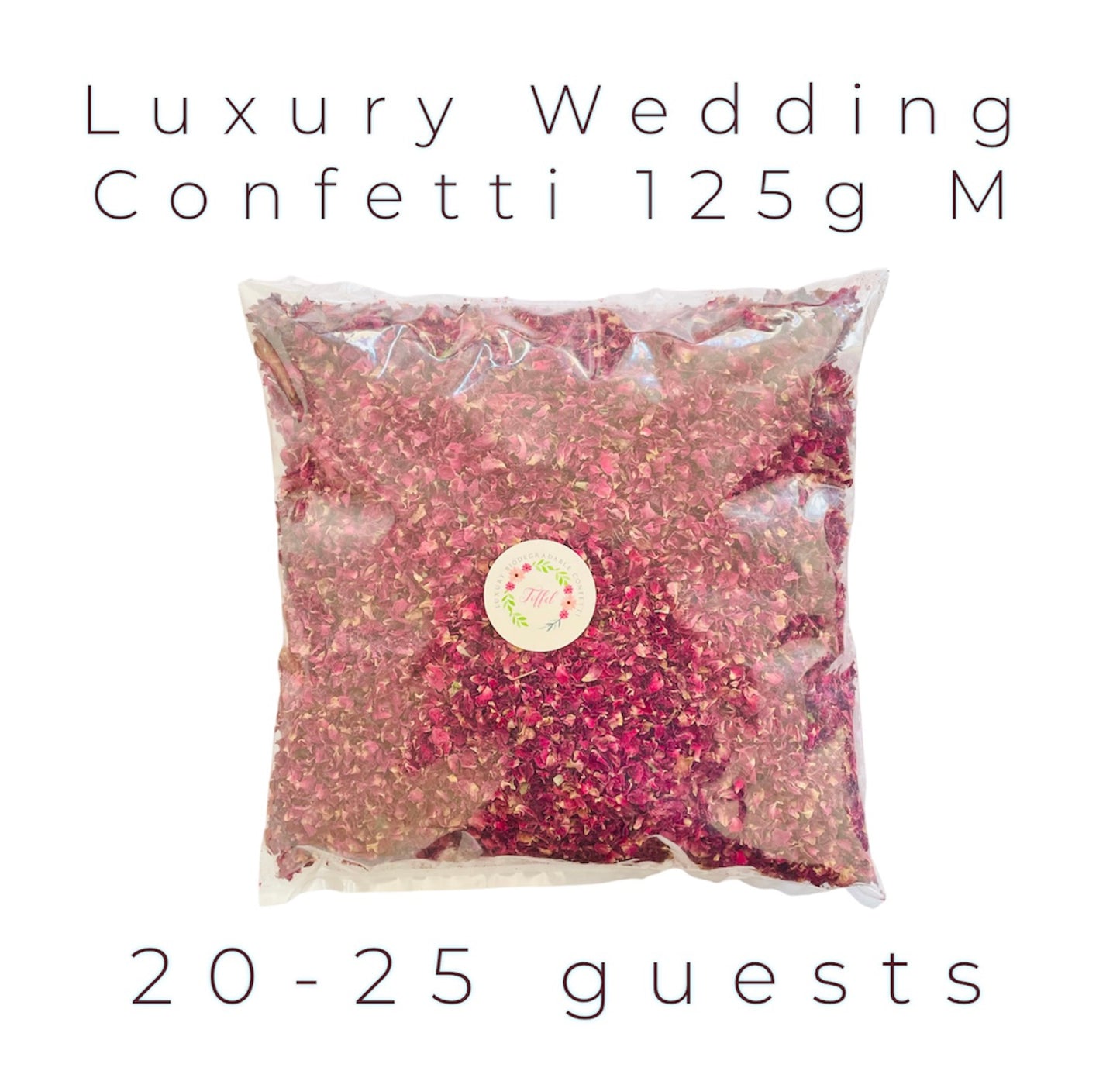 Luxury Wedding Confetti - Dried Rose Petals - Red