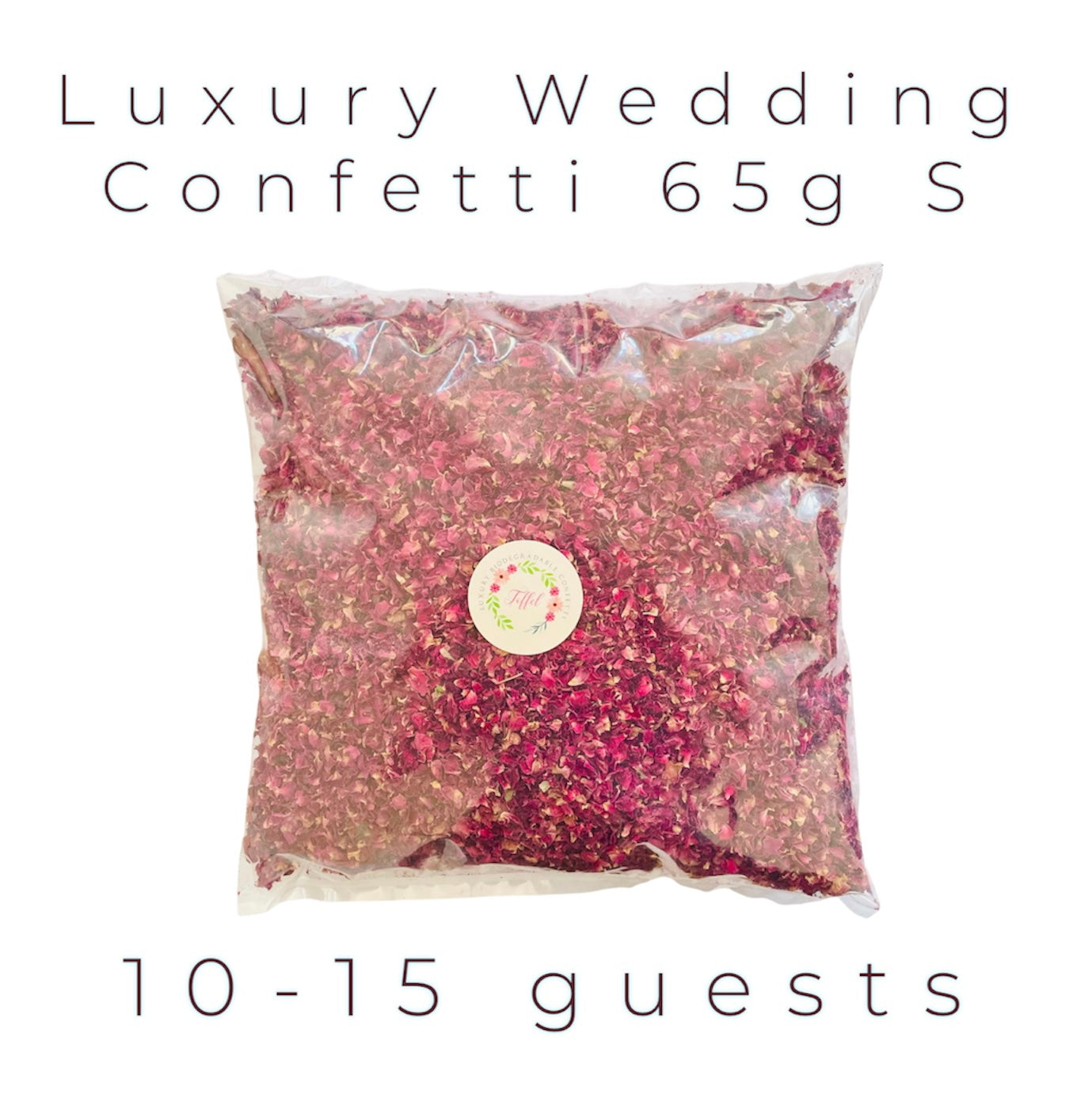 Luxury Wedding Confetti - Dried Rose Petals - Red